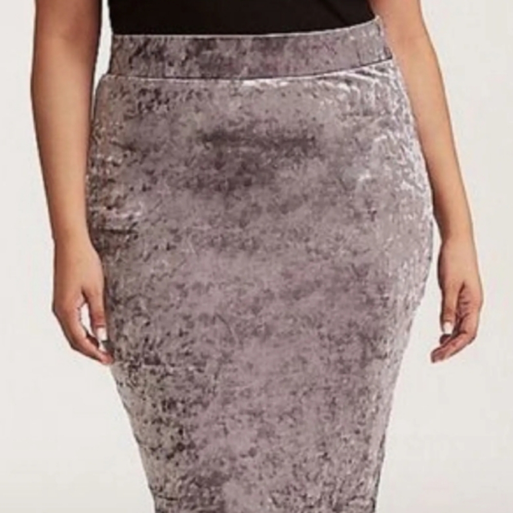 Velvet Pencil Skirt - Torrid